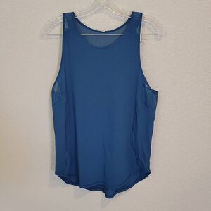 Lululemon Blue Tank w/MESH Racerback Sz 6